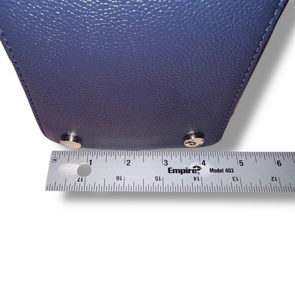 KATE SPADE Margaux Lemons Medium Satchel - Navy/ Lavendar/Yellow - Picture 13 of 16